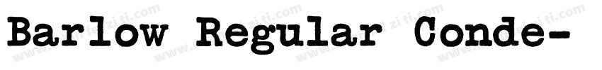 Barlow Regular Conde字体转换